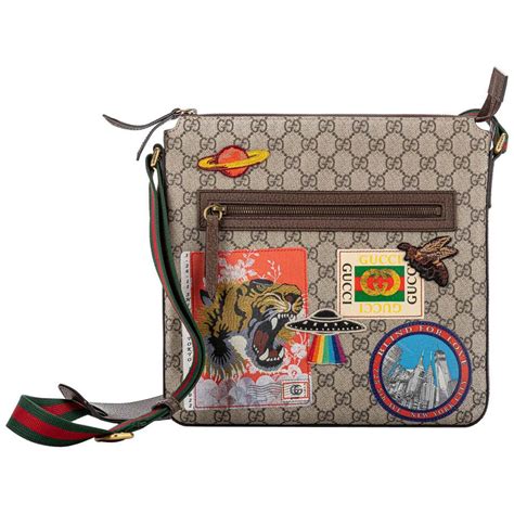 gucci messenger bag tiger|Gucci crossbody men's bag.